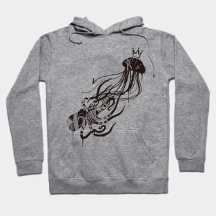 Octopus and Jellyfish (Monochrome) Hoodie